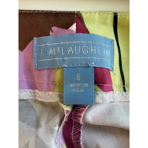 McLaughlin Flower Printed Capri Pants, Great Quality, Beautiful Print Size 8 - Picture 9 of 9